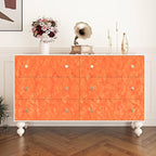 Wallercity Orange Velvet Peel and Stick Wallpaper - Image 3