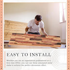 2 Pack Faux Stone Panels Interior 45.6''l x 11.8''h x 0.98''d Faux Siding - Image 5