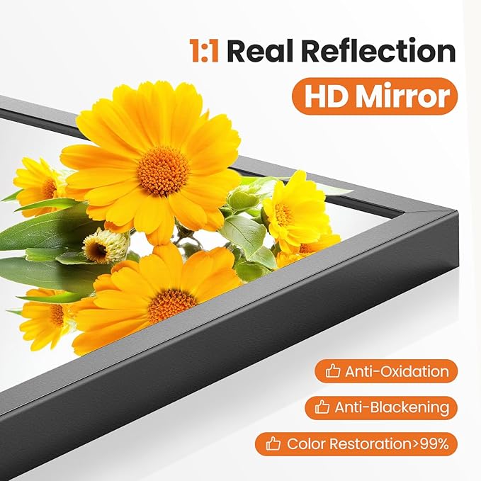 Sweetcrispy 30"x40" Arched Black Bathroom Mirrors - Image 3