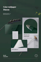 Dimoon 110''x17.7'' Dark Green Peel and Stick Wallpaper Contact Paper Modern - Image 4