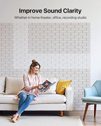 Soundsbay Soundproof Wall Panels, Acoustic Panels Self Adhesive, 18 Pack Sound - Image 4