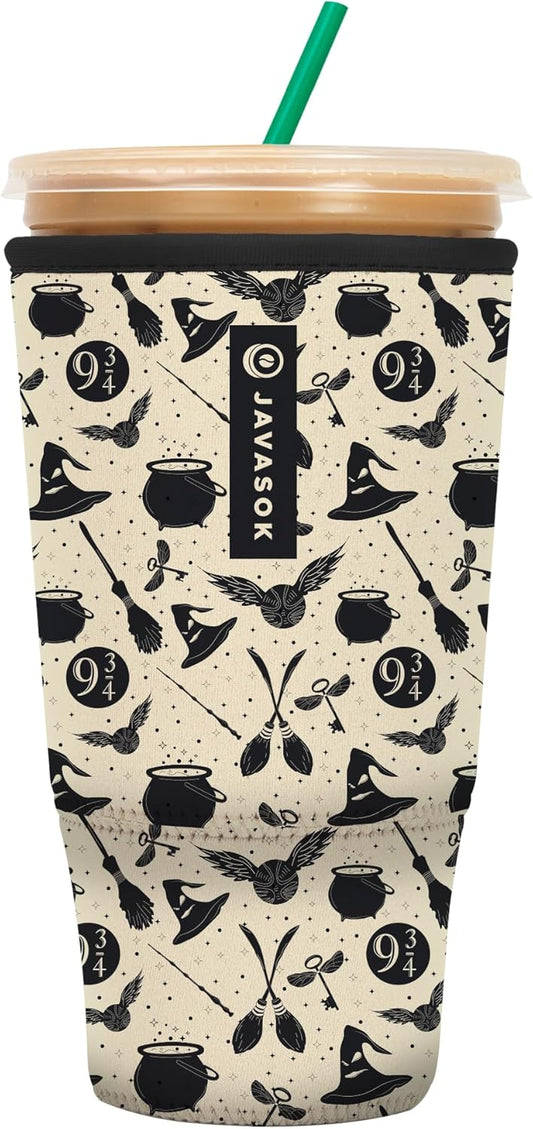 Sok It JavaSok Iced Coffee & Cold Soda Insulated Neoprene Cup Sleeve (Wizard's Walk, XXLarge: 44-48oz)