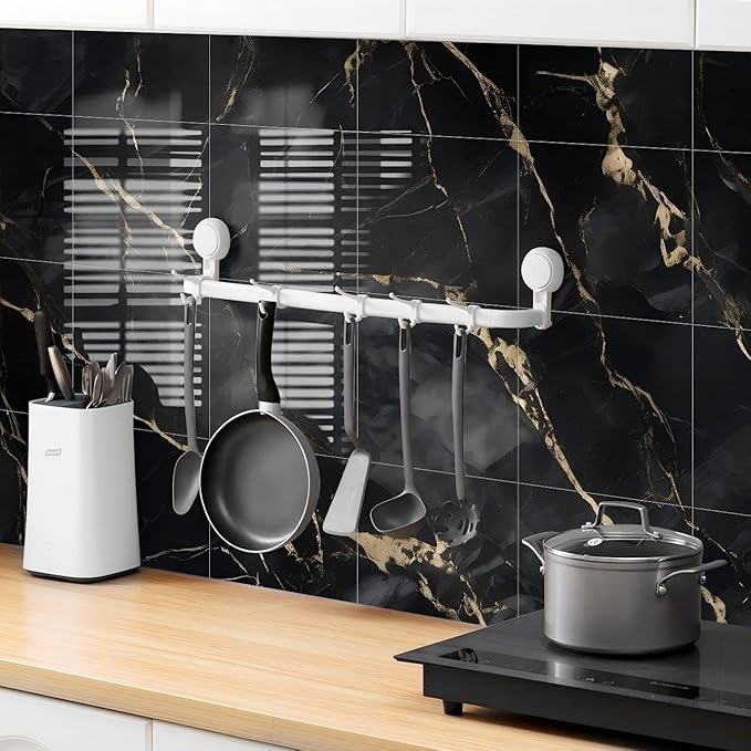 Chejiaye 22pcs Marble Peel and Stick Backsplash Waterproof Washroom Wall Panels - Image 2