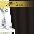 NICETOWN Blackout Drapery Curtain Panel 90 inches Long - Image 4
