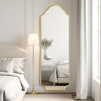 WallBeyond Arched Full Length Mirror Wall Mounted, Living Room, Hanging or - Image 4