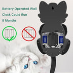 Soobest 18 Inch 3D Large Cat Wall Clock Battery Operated Silent Non Ticking - Image 6