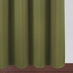 LEMOMO Blackout Curtains 52 x 45 inch/Olive Green Curtains Set of 2 - Image 9