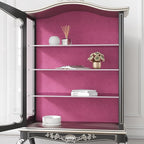 VEELIKE Magenta Pink Velvet Wallpaper Peel and Stick Self Adhesive Soft Fabric - Image 5