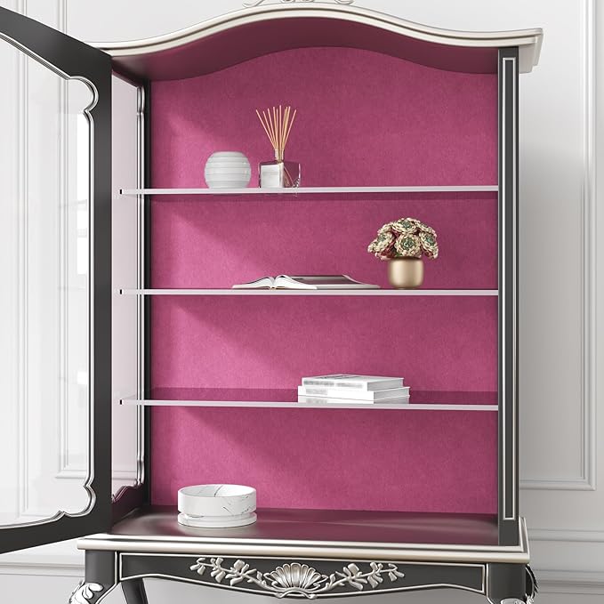 VEELIKE Magenta Pink Velvet Wallpaper Peel and Stick Self Adhesive Soft Fabric - Image 5