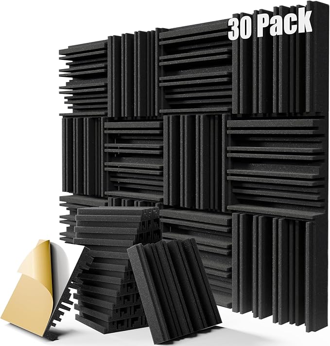 30 Pack Sound Proof Foam Panels by ZELMINE