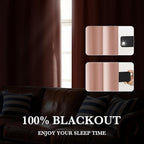 RYB HOME 100% Blackout Basement Curtains 36 inches Long, Heat & UV Blocking - Image 5