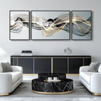 Extra Large Framed Modern Luxury Abstract Wall Art - Image 8