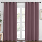 NICETOWN Blackout Dry Rose Curtain 84 inches Long by NICETOWN