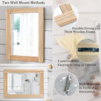 AAZZKANG Rustic Mirrors for Wall - Image 3