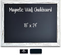 Better Office Products Magnetic Wall Chalkboard, Large Size 18" x 24", Rustic by BetterOfficeProducts