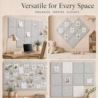 Large Cork Boards for Walls – 36" x 24" Self Adhesive Felt Wall Tiles - Image 6