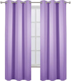 LEMOMO Blackout Curtains 42 x 84 inch/Lavender Curtains Set of 2 Panels/Thermal - Image 2