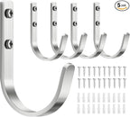 Aluminum Wall Hooks for Hanging Towel/Coat - 22LB Screw in Metal Hanger Wall by Josmimic