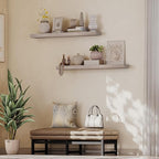 HOOBRO Floating Shelves for Wall, Wall Mounted Shelf Set of 2, 47.2" Hanging - Image 8