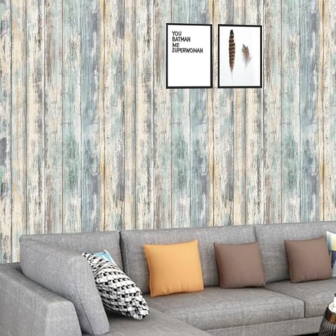 Arthome 17x78.7'' Rustic Wood Contact Paper Peel and Stick Self-Adhesive - Image 4