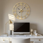 Cuspin 24 Inch Large Wall Clock, Silent Non Ticking Battery-Operated Metal - Image 2