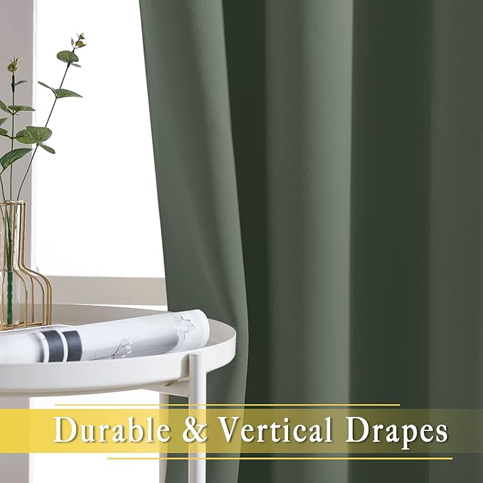 NICETOWN Sliding Door Curtains 84 inches Long, Grommet Blackout Thermal Patio - Image 4