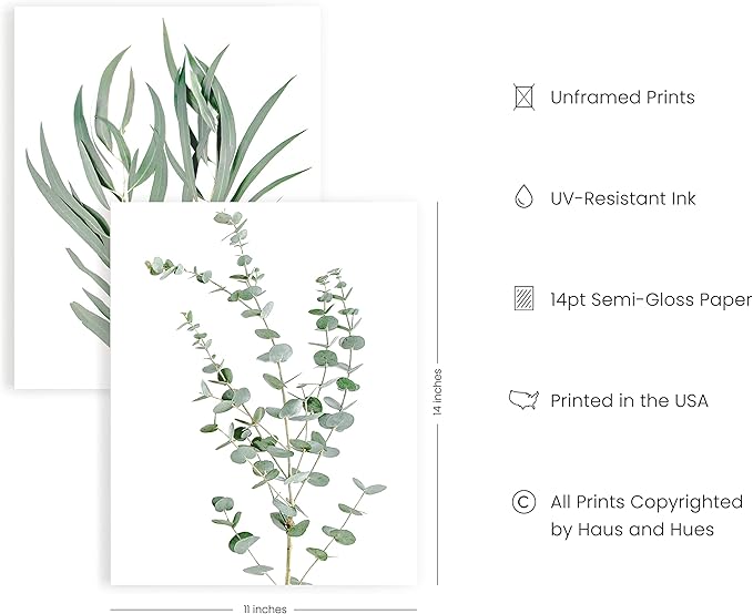 HAUS AND HUES Botanical Plant Wall Art Prints - Image 2