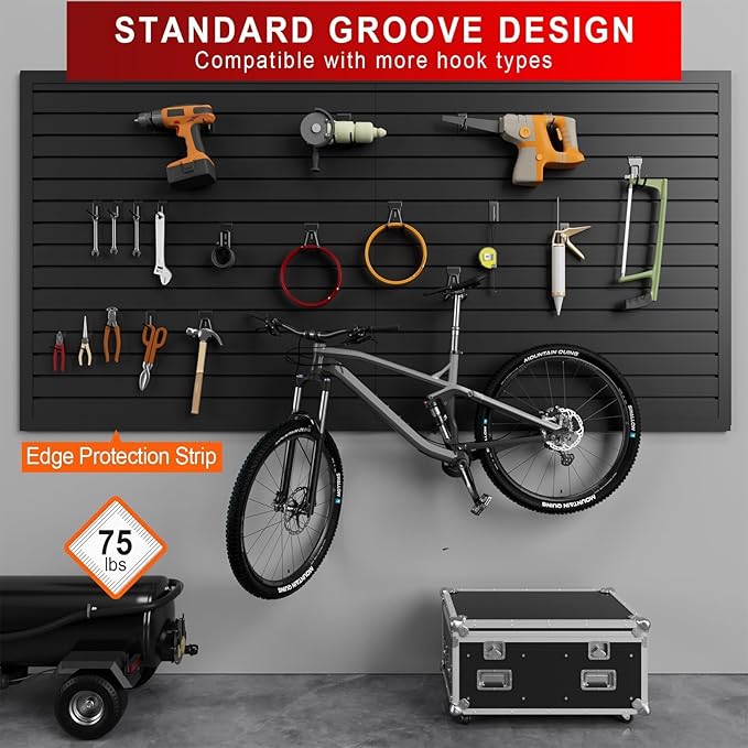 4'H x 4'W Slatwall Panel Garage Wall Organizer - Image 6