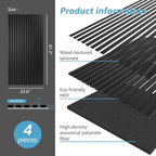 Art3d 4 Pack 47.2 x 23.6in. Wood Slat Acoustic Panels - Image 5