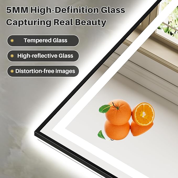 84x40 Inch LED Bathroom Mirror - Image 7