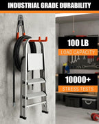 WMK 7.3'' Garage Hooks Heavy Duty 4 Pack, Wall Mount Utility Hooks - Image 3