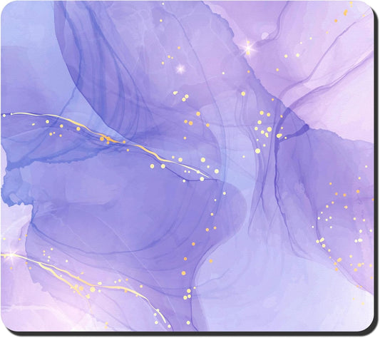 Rnivvi Dish Drying Mat for Kitchen Counter, 16 x 18" Cute Marble Theme Absorbent Heat Resistant Drying Pad with Non-slip Rubber, Coffee Bar Mats for Coffee Machine Dish Rack Kitchen Decor, Purple