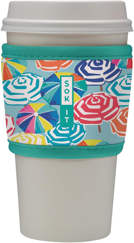 Sok It HotSok Coffee & Tea Reusable Insulated Neoprene Cup Sleeve (Sicilian Sunsets)