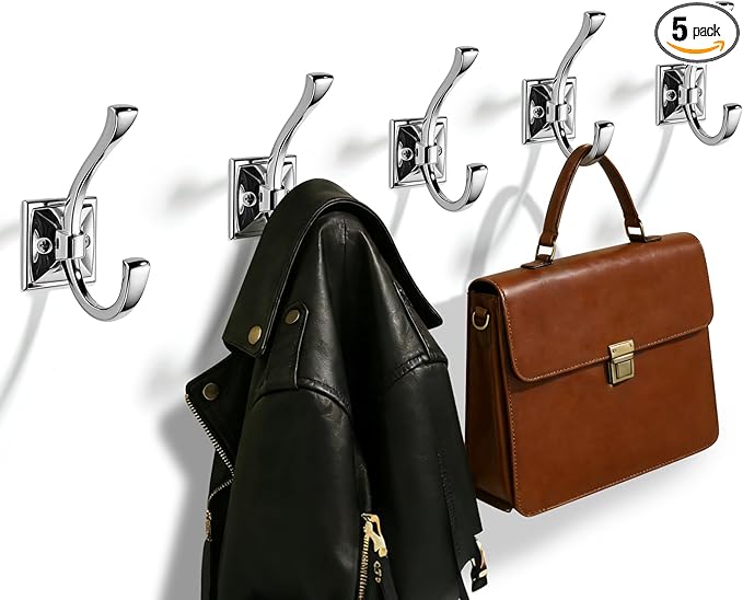 TUNNY 5 Pack Antique Design Wall Hanging Coat Hooks by TUNNY