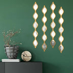 Qunclay Teardrop Mirror Wall Art Decorative Mirror Wall Decor Long Narrow by Qunclay
