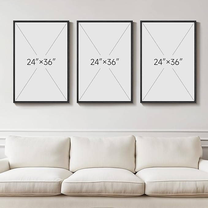 Large Framed Modern Abstract Wall Art - Image 3