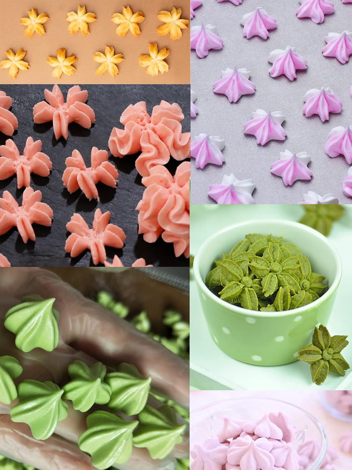 2F Piping Tip,Drop Flower Icing Piping Nozzle Decorating Tip 2F for Baking Pastry Cake Cupcake Cookie Decorating,3 Pcs