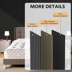 4 Pack Wood Panels for Wall, 106.3" × 11" Wood Slat Acoustic Panels for Wall - Image 4