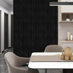 Black Grasscloth Peel and Stick Wallpaper A Set of 23.6" X 480" Self-Adhesive - Image 6