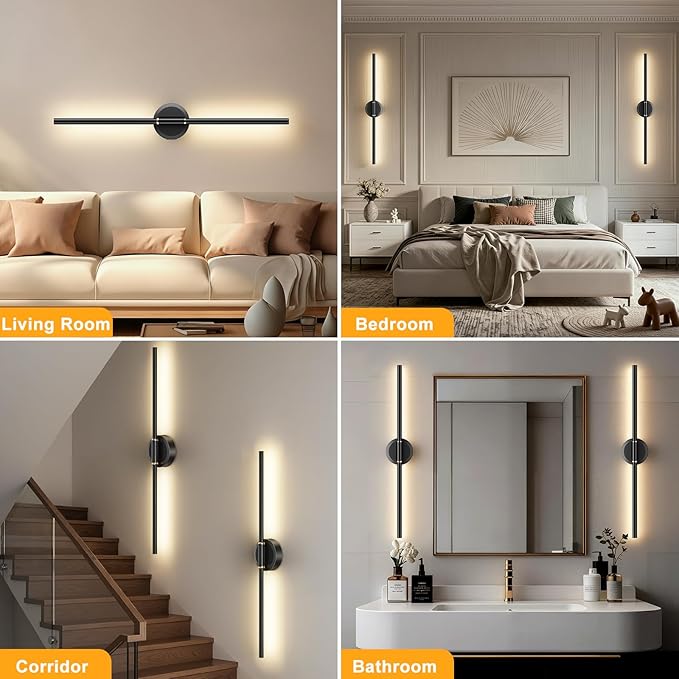 Battery Operated Wall Sconces Set of 2, Dimmable 8000mAh Rechargeable Wall - Image 7