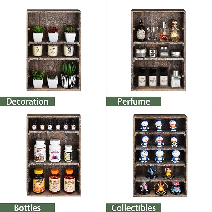 Ikee Design Wooden Wall-Mounted Display Shelves Rack - Image 7