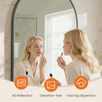 NEWBULIG 26X38 Inch Arched Bathroom Mirror - Image 3