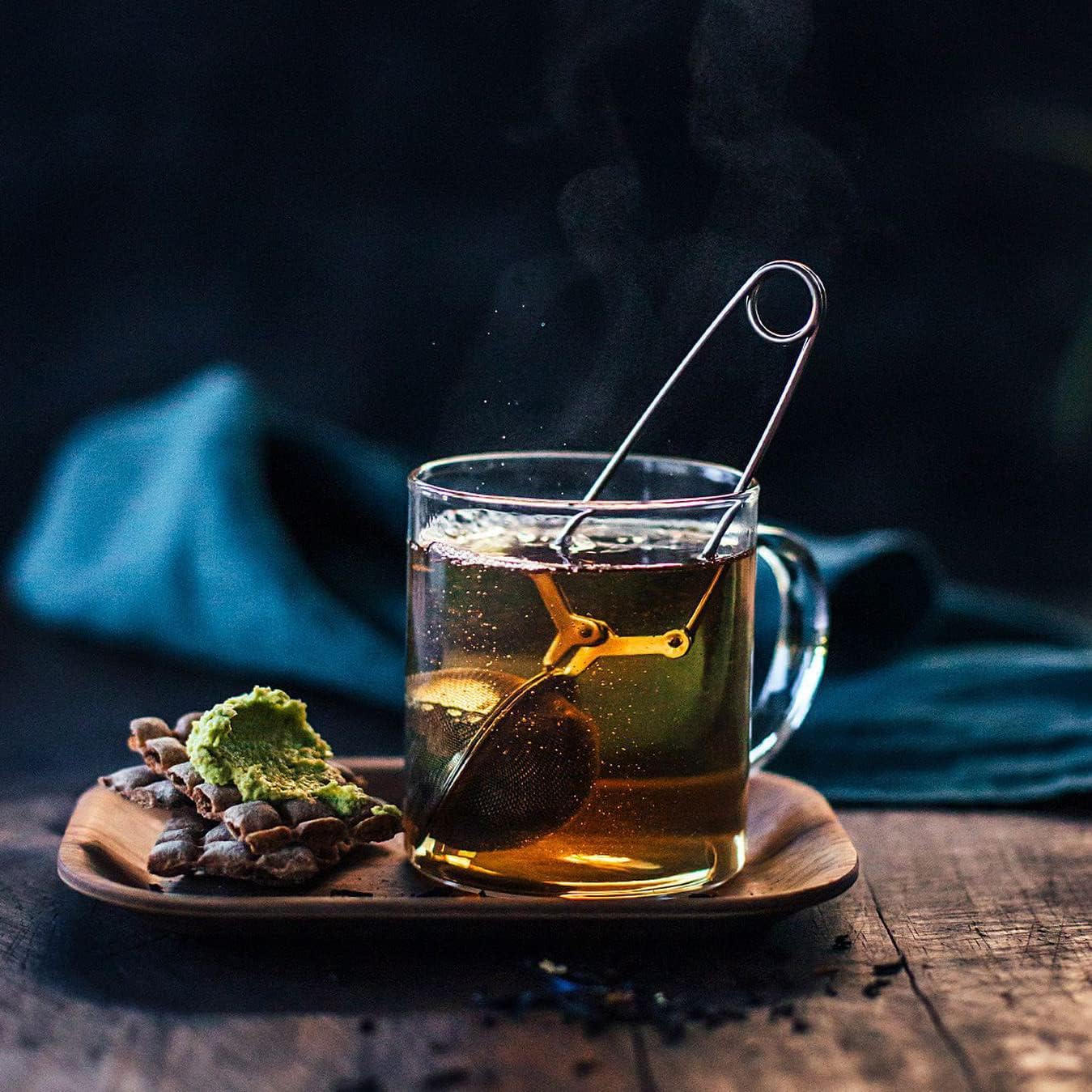 6-Pack Glass Coffee Infusion Mugs with Handle, Clear Tea cups Mugs, Espresso Cups Perfect for Cappuccino, Latte, Tea, Cafe Warm Beverage, Dishwasher & Microwave Safe.