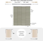 GoDear Design Adjustable Sliding Panel Track Blinds - Image 4