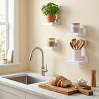 Fixwal Small Shelf for Wall, Rustic Wood Floating Wall Mounted Shelves for - Image 5