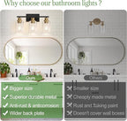 Indoi 3-Light Bathroom Light Fixtures, Bathroom Wall Lamp - Image 2