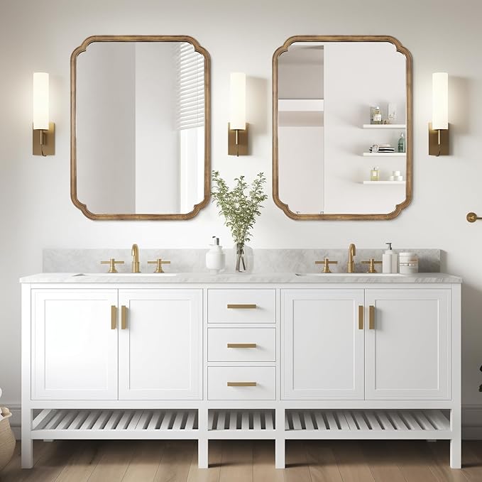 WallBeyond 30" x 40" Rounded Corner Arch Wall Mirror - Image 2
