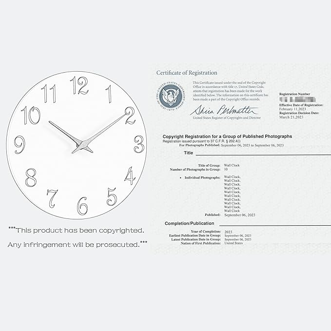 Roymnie Wall Clock, 8 Inch Modern Wall Clocks Battery Operated, Small Silent - Image 8