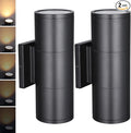 LEONLITE 12 Inch 3000K LED Cylinder Up Down Wall Light Outdoor, 120-277V by LEONLITE
