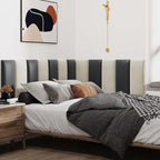IFNOW Wall Mounted Upholstered Headboard King, 12 Panels 3D Peel and Stick - Image 6